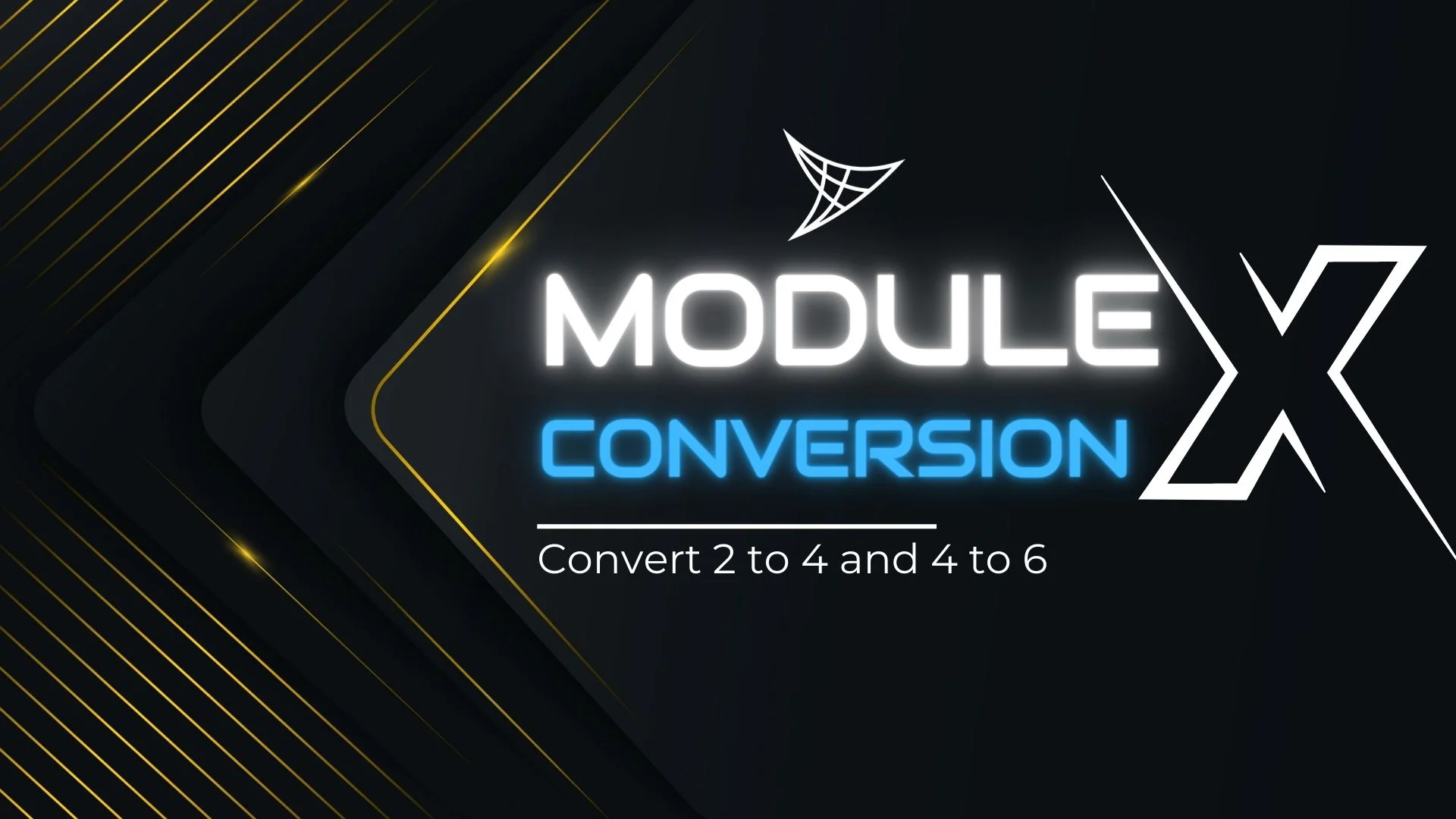 Этапы преобразования ModuleIX-2 в 4 и ModuleX-4 в 6